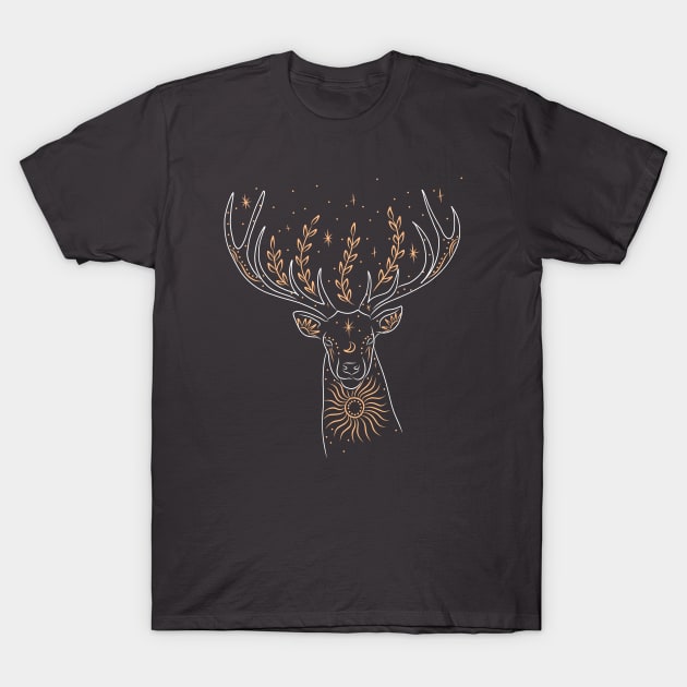 Mystical Magical Deer T-Shirt by Tip Top Tee's